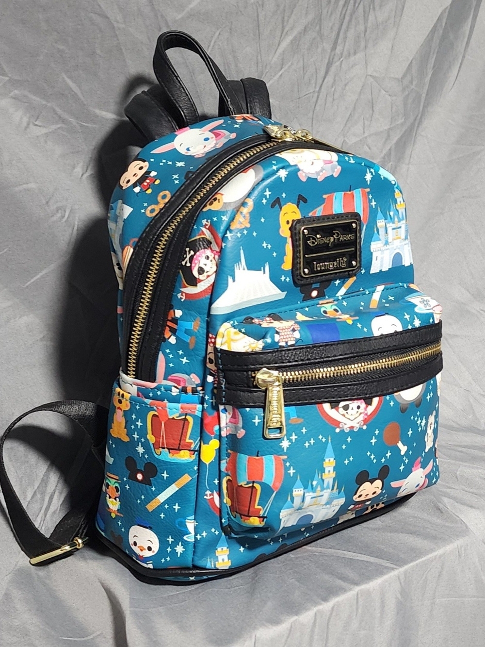 NWOT Loungefly Disney Parks Chibi Characters Mini Backpack Bag